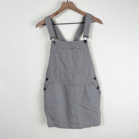 Urban Outfitters BDG Pinne Canvas Skirtall Overall Mini Dress Canvas Sun Summer - Picture 4 of 10